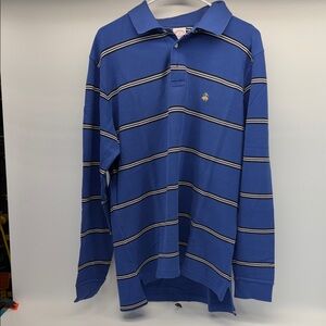 Brooks Brothers Royal Blue Polo with Stripes